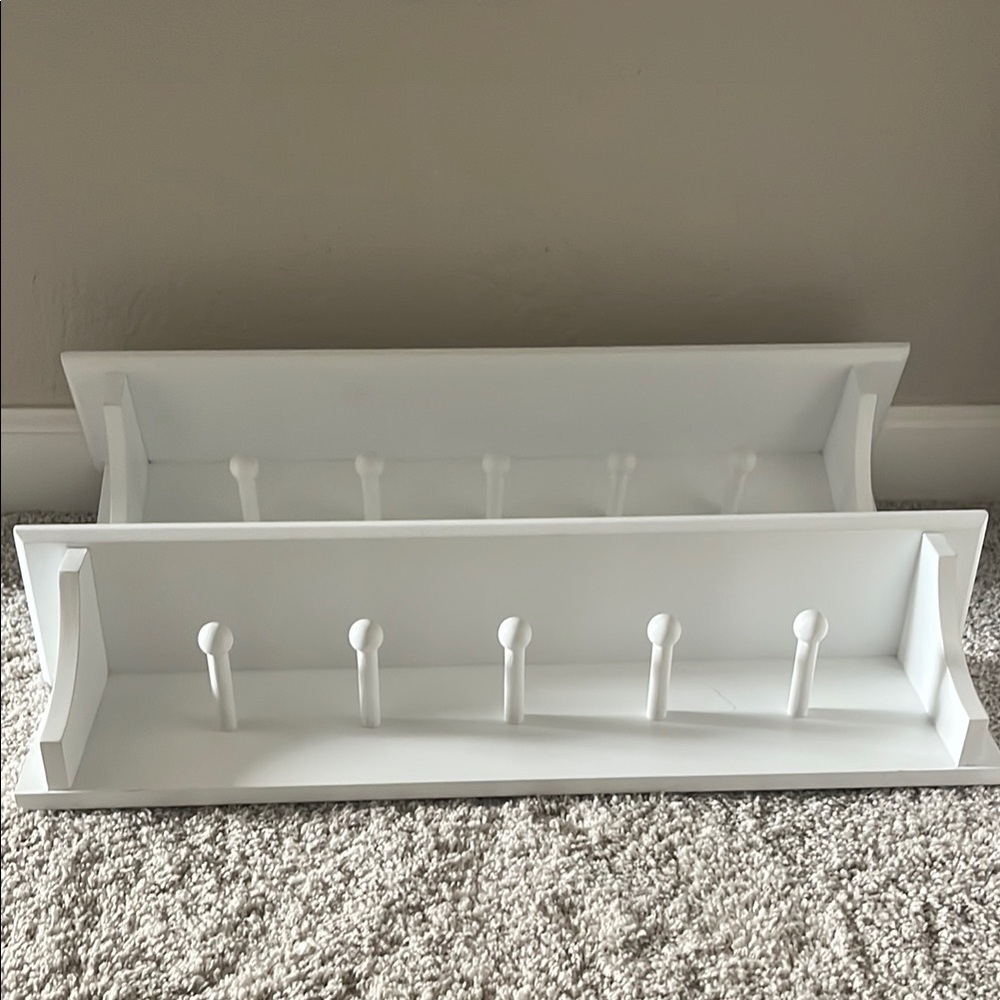 White Wall-Mounted shelves (2)